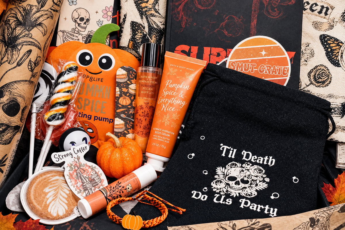 šFall Ya'll Spicy + Spooky Dark Romance Book Box w/ Fall Themed Merch