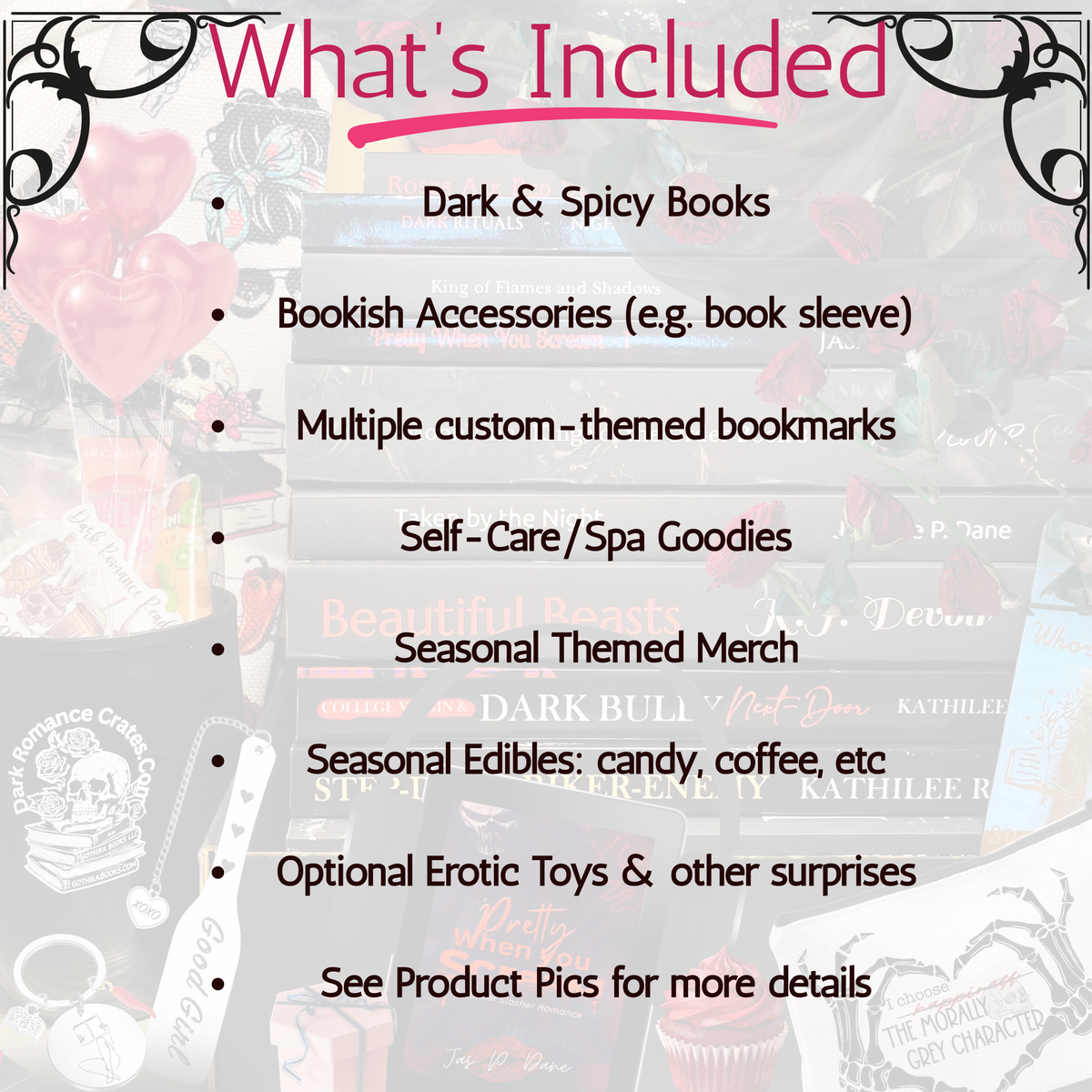 M+ 3-in-1: Dark Romance, Gothic Romance, Erotic Horror + optional toy