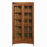Mission Oak Display China Cabinet / Bookcase - Walnut - 39"W