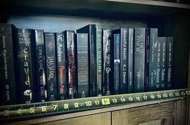 Black Books by the Foot - Gothic, Dark Fantasy, Dark Romance, Horror & Noir Books 1-3 feet.