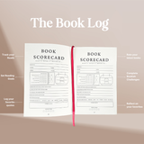 Book Log Reading Journal w/ 120 Reviews & Bookmark – Hardcover Journal with 120 Review Pages | Track & Review Reads, Reading Progress & Club Notes