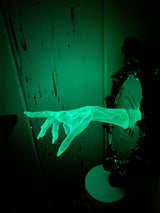 Spectral Hand Wall Plaque, Large Version, Glow in the Dark | Victorian Gothic Haunted Wall Art |Ghost Hand for Halloween, Spooky Home Decor