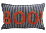 Vibhsa Halloween Throw Pillow Texted BOO! 14" x 24"