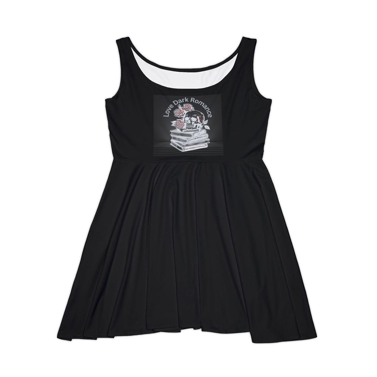 Dark Romance Skater Dress - Summer cool, edgy, bookish - swimsuit cover