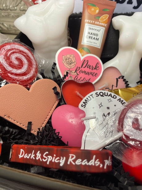 5)Smut Bundle Dark Romance Gift Basket. Combine two crates (dark erotica + dark fantasy) for discount. Multiple toys, accessories, goodies. NOW available via Subscription!