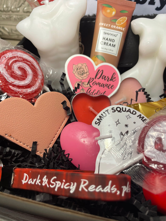 5)Smut Bundle Dark Romance Gift Basket. Combine two crates (dark erotica + dark fantasy) for discount. Multiple toys, accessories, goodies. NOW available via Subscription!