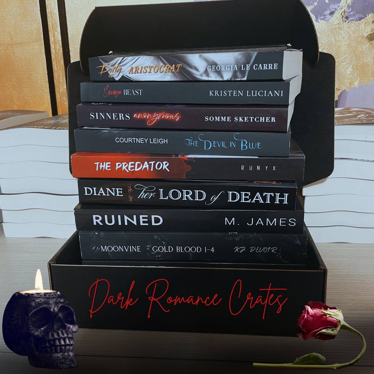 Just books, please! 3 book bundle: random selection of dark romance books minus the bookish merchandise. Subscribe & Save!