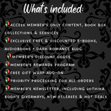 M+🫦Membership Perks: exclusive access + full benefits, book boxes, digital, free books & more!
