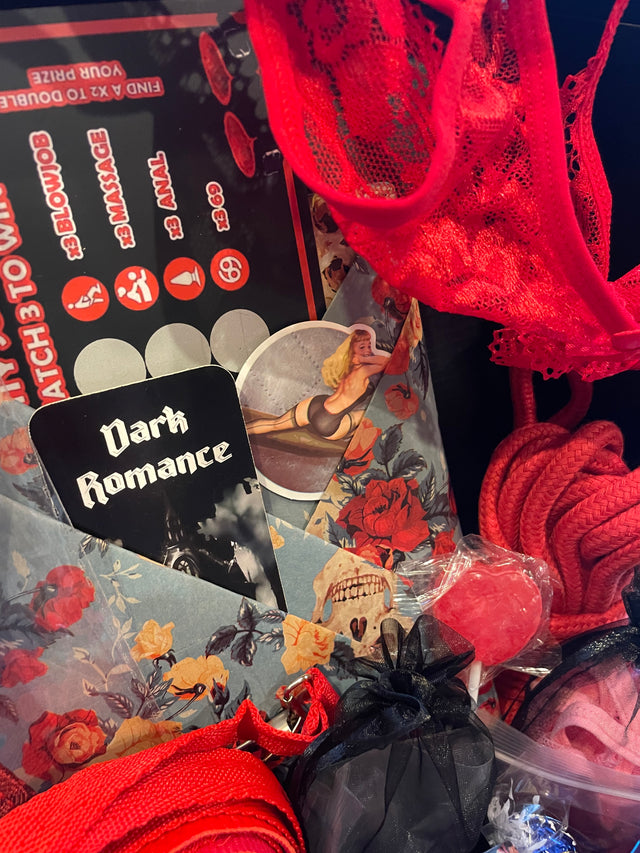 Dark Romance Date Night Box - Couple's Special Occasion or Self Love / Book Boyfriend - Books, Toys, Lingerie, Merch, Treats bundled for your perfect night!