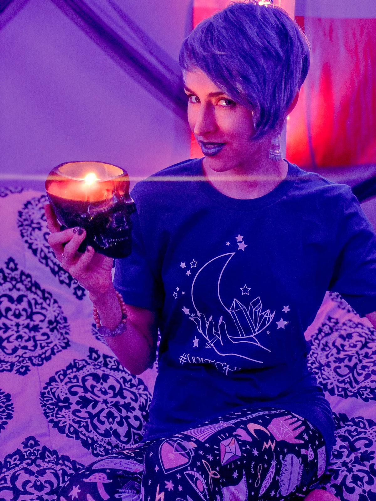 #WitchLife Crystals And Moon Tee - Unisex Shirt
