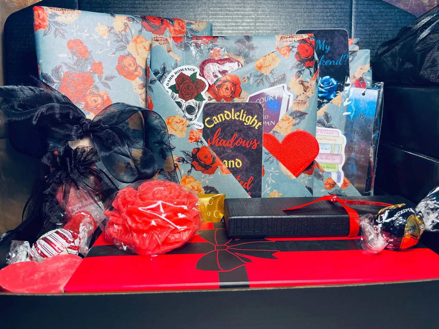 - Limited Time-Valentines Dark Romance Gift Basket. See details. Gift-wrap service option. Dark Romance Crates