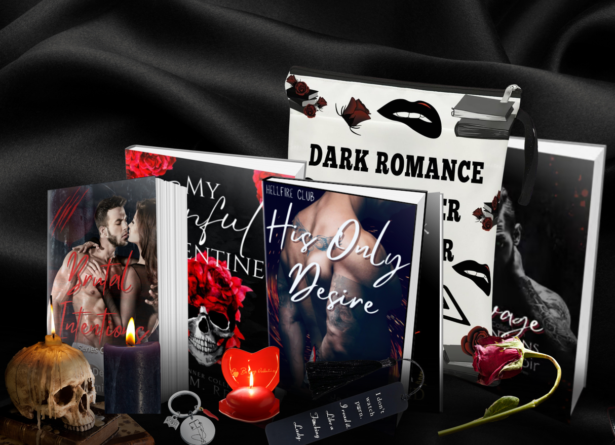 Dark Romance Book Bundle: 4 books + high quality bookish merchandise. Subscribe & Save!