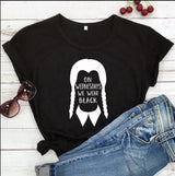 "On Wednesdays We Wear Black" Wednesday Tee - Unisex Shirt
