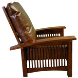 Craftsman / Mission Morris Arm Chair and Ottoman Set - Chestnut
