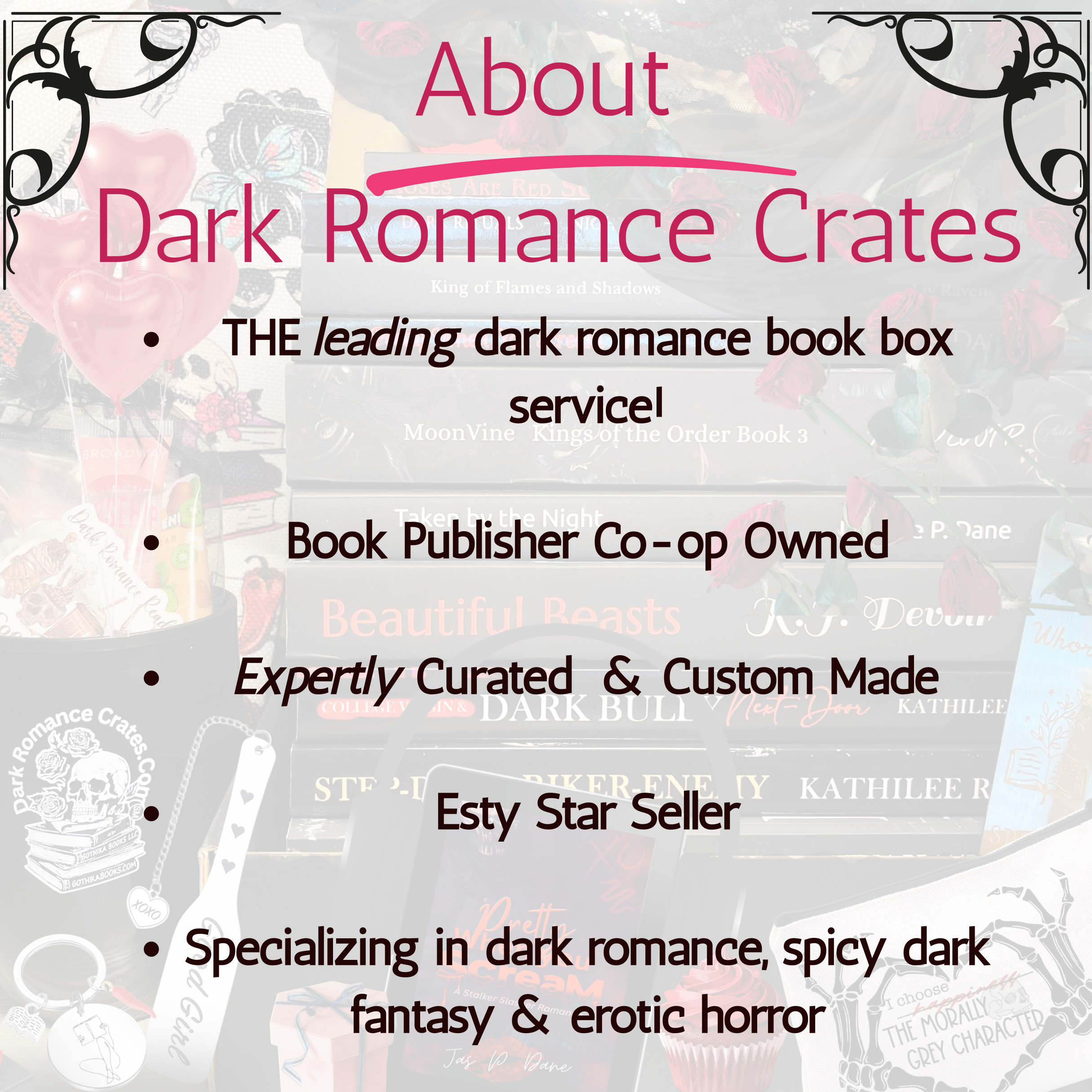 Wholesale Half-a-Foot of Dark Romance books, oh my!