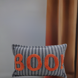 Vibhsa Halloween Throw Pillow Texted BOO! 14" x 24"