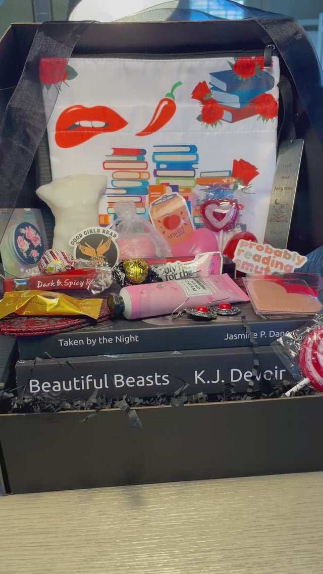 5)Smut Bundle Dark Romance Gift Basket. Combine two crates (dark erotica + dark fantasy) for discount. Multiple toys, accessories, goodies. NOW available via Subscription!