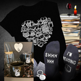 Cozy bookish tee (see bulk rate) - Dark Romance Crates