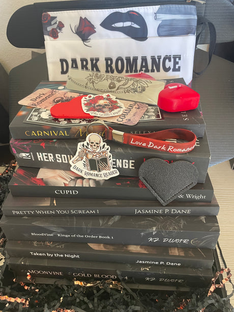 6) Dark Romance Variety Box. Options at checkout. *you may optionally let us know authors/books you've already read via checkout notes.