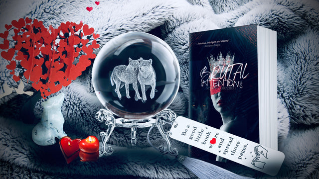 Paranormal Lovers dark & spicy book box includes themed merch, book sleeve, bookmarks, candles, & more surprises! Options at checkout.